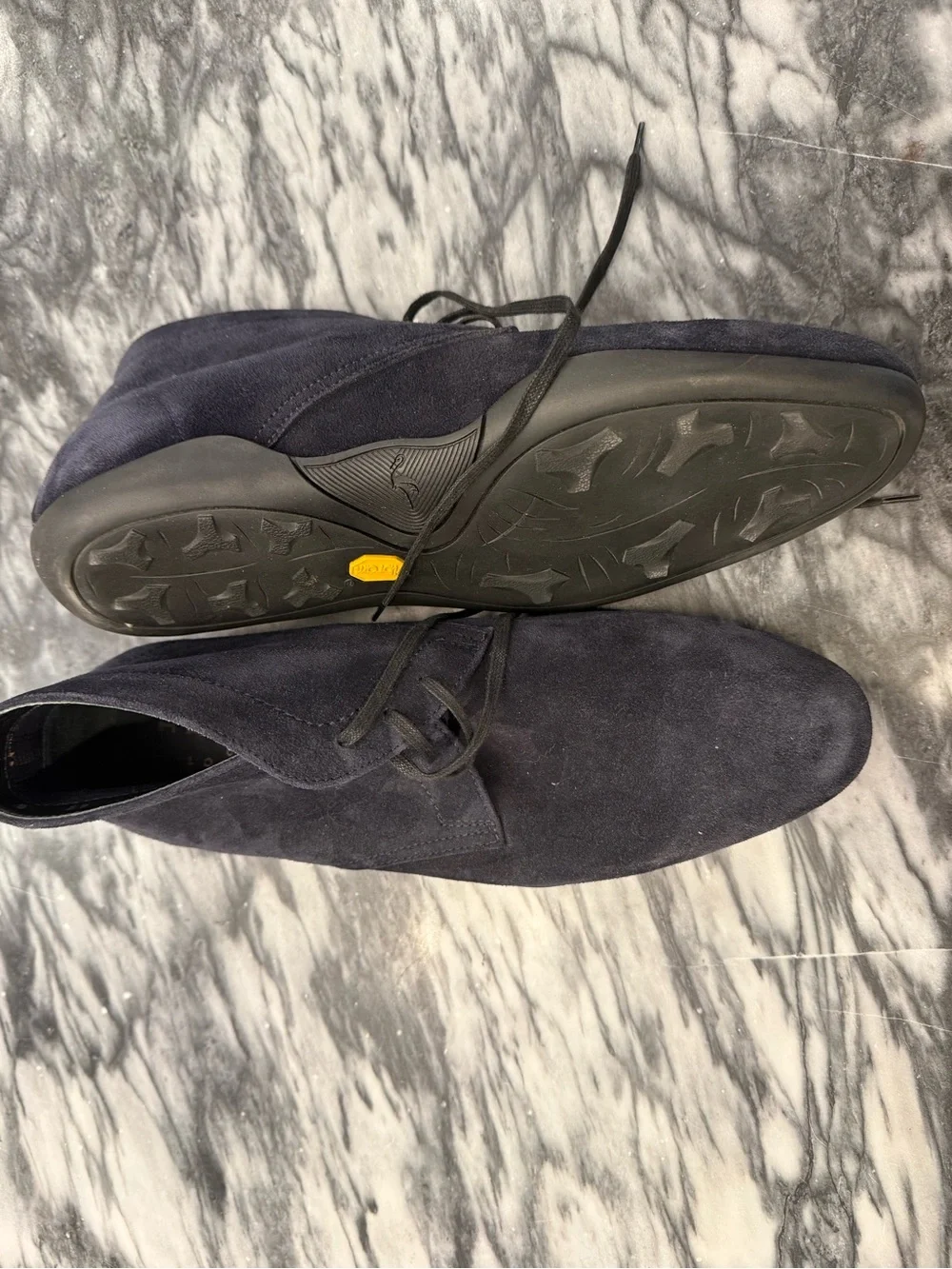 Harry's of London Navy Suede Desert Boots